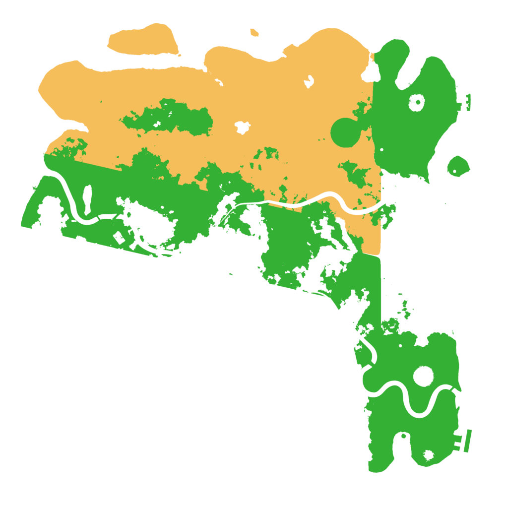 Biome Rust Map: Procedural Map, Size: 4500, Seed: 1303868352