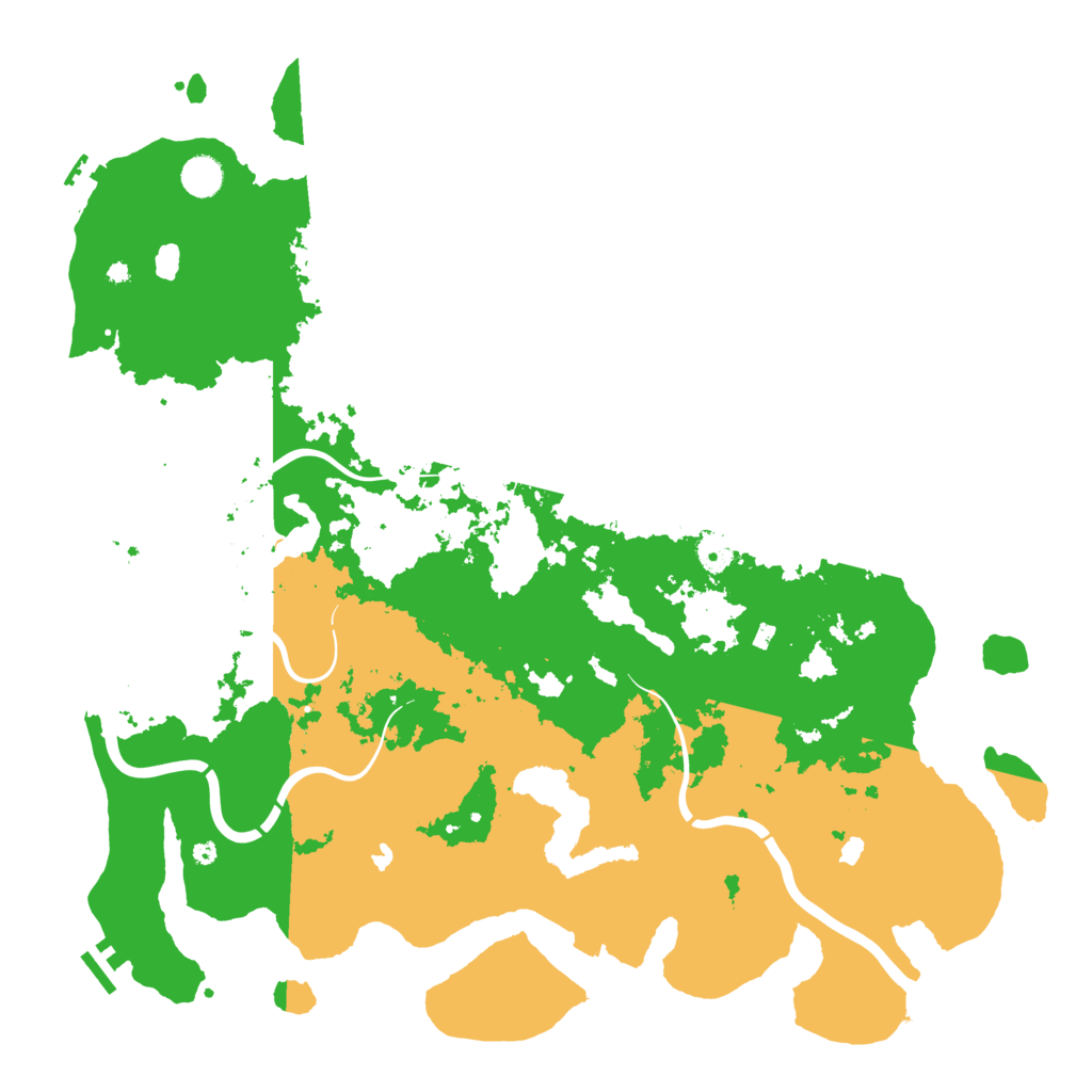Biome Rust Map: Procedural Map, Size: 4600, Seed: 1112111