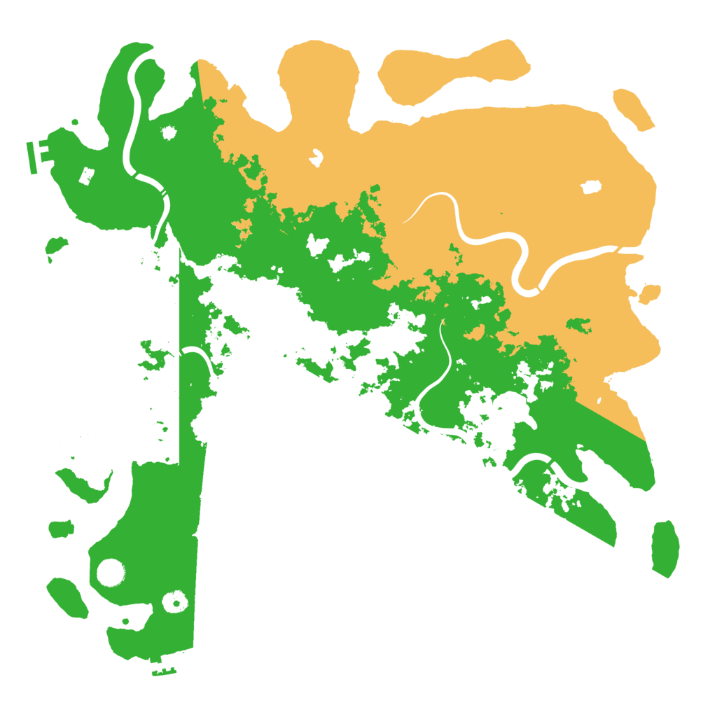 Biome Rust Map: Procedural Map, Size: 4500, Seed: 206131559