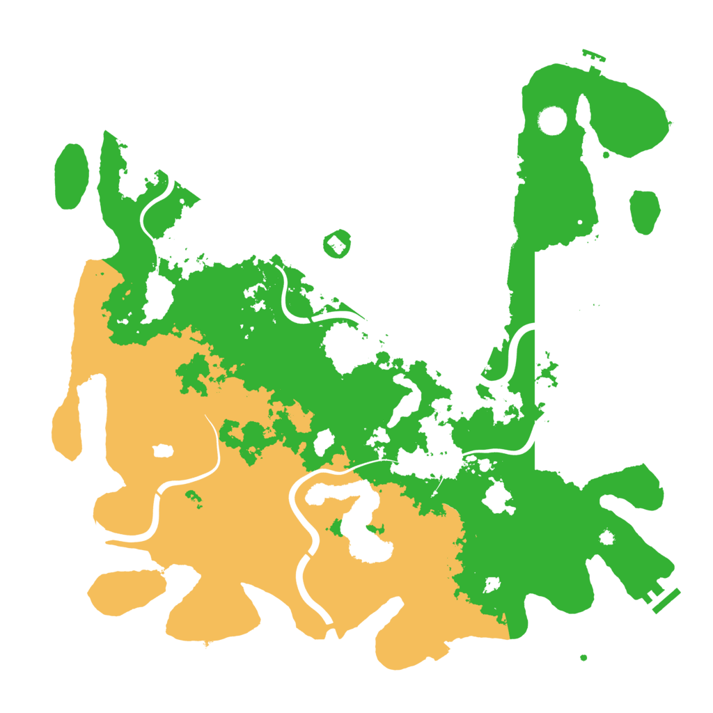 Biome Rust Map: Procedural Map, Size: 4350, Seed: 3072025