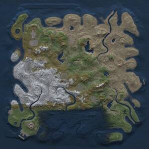 Thumbnail Rust Map: Procedural Map, Size: 4500, Seed: 1089319579, 16 Monuments