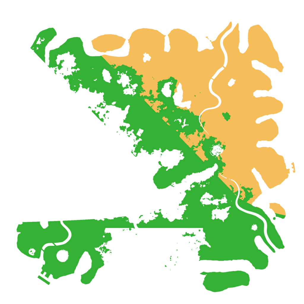 Biome Rust Map: Procedural Map, Size: 4500, Seed: 1089319579