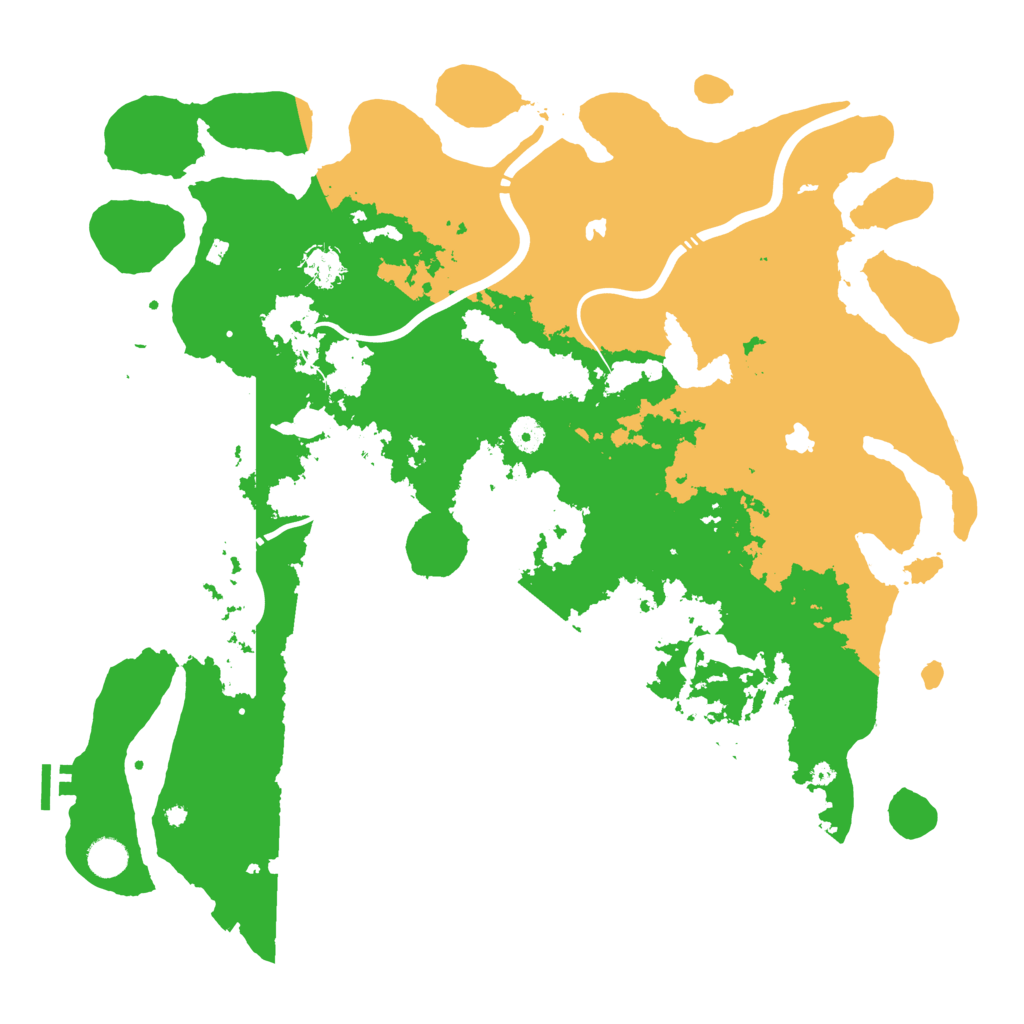 Biome Rust Map: Procedural Map, Size: 4500, Seed: 735528799