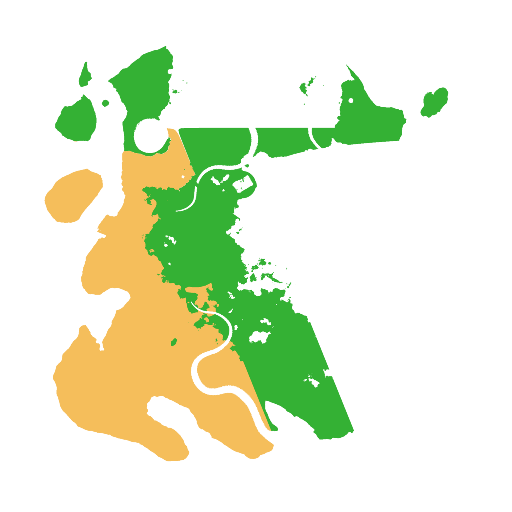Biome Rust Map: Procedural Map, Size: 3000, Seed: 619881513
