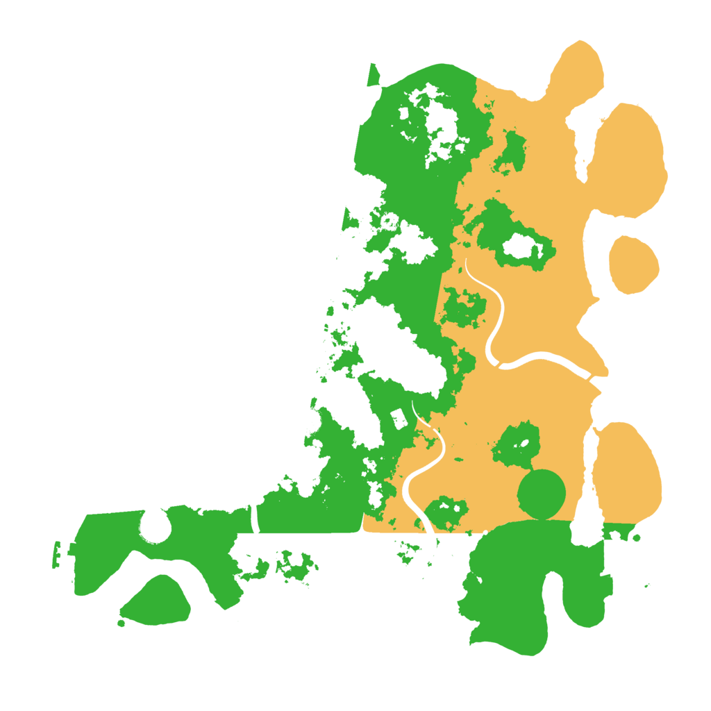 Biome Rust Map: Procedural Map, Size: 3950, Seed: 7325