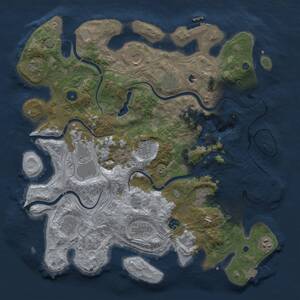 Thumbnail Rust Map: Procedural Map, Size: 4250, Seed: 785274274, 17 Monuments
