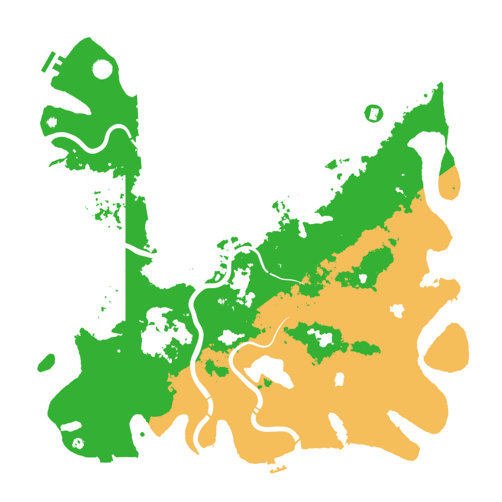 Biome Rust Map: Procedural Map, Size: 4500, Seed: 320336518
