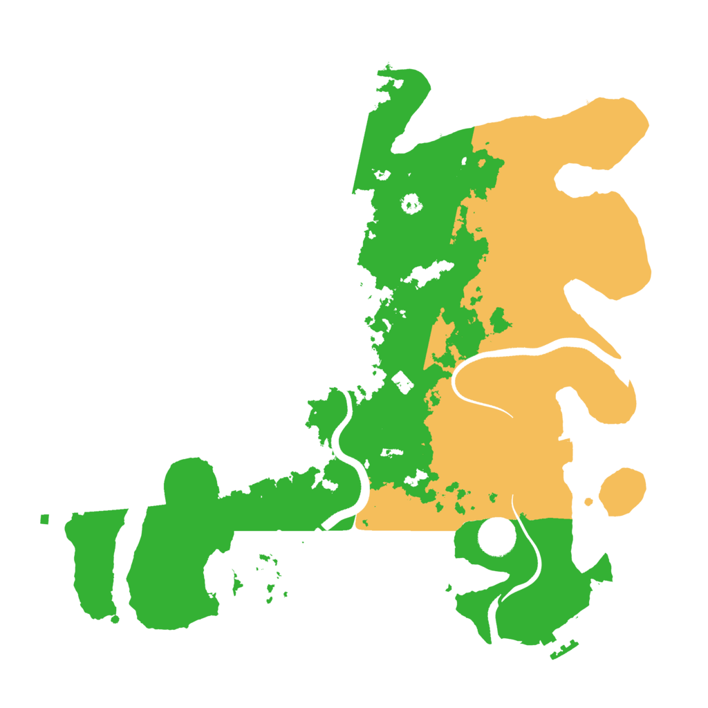 Biome Rust Map: Procedural Map, Size: 3500, Seed: 843584174