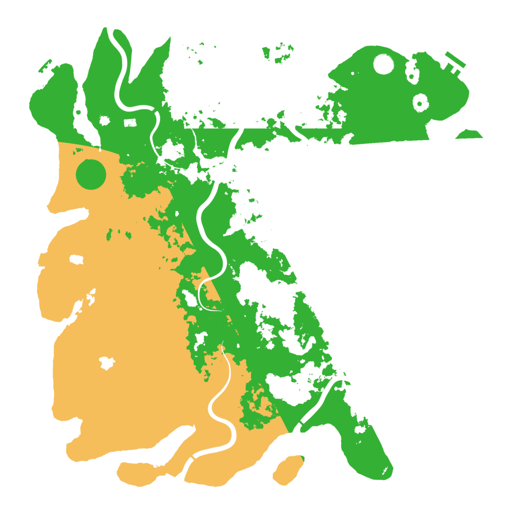 Biome Rust Map: Procedural Map, Size: 4500, Seed: 59355394