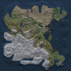Thumbnail Rust Map: Procedural Map, Size: 4250, Seed: 3586739, 17 Monuments