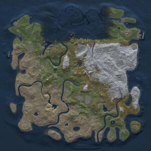 Thumbnail Rust Map: Procedural Map, Size: 4800, Seed: 932977092, 17 Monuments