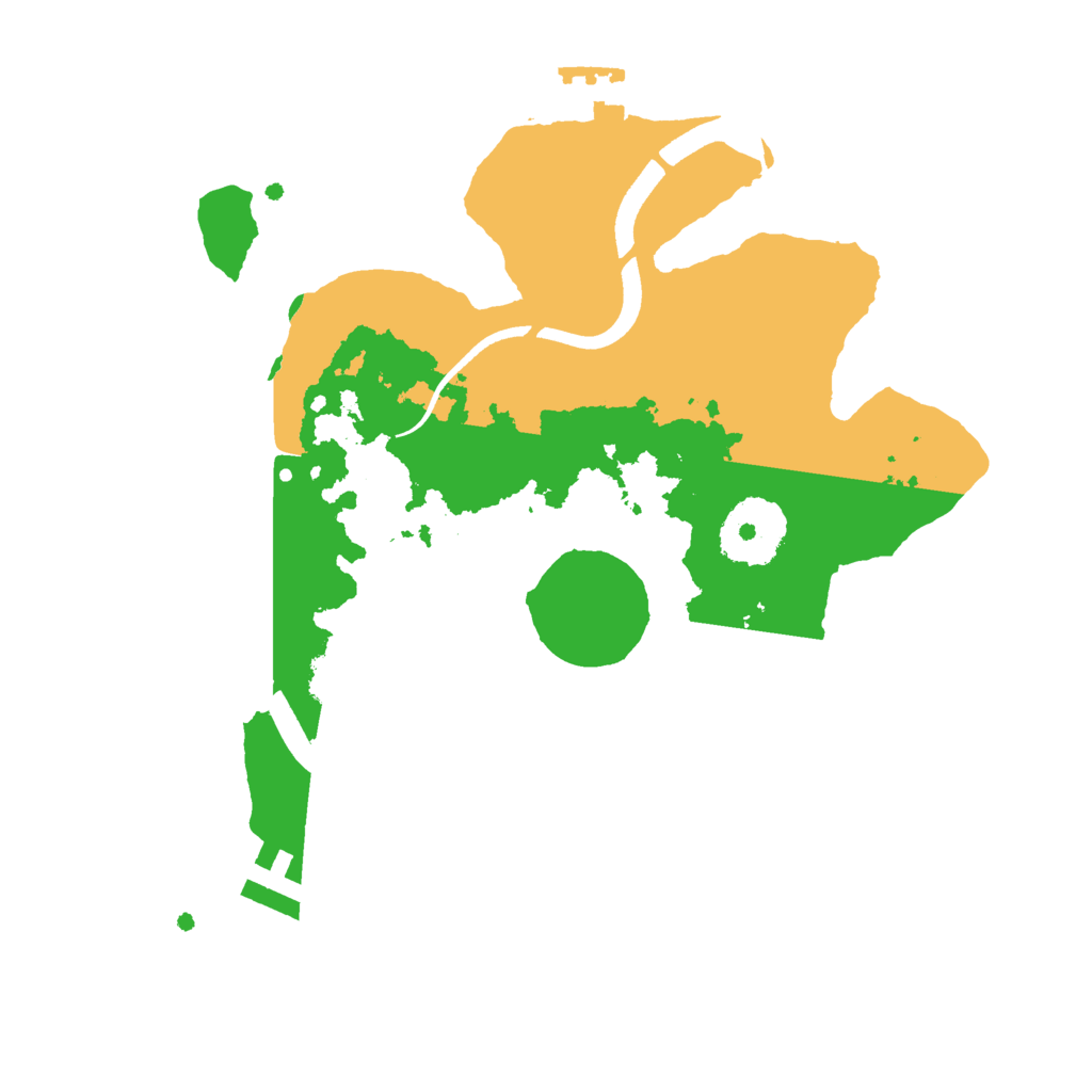 Biome Rust Map: Procedural Map, Size: 2500, Seed: 30725