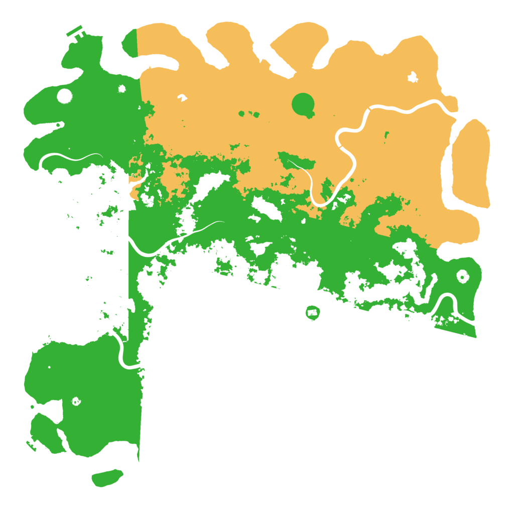 Biome Rust Map: Procedural Map, Size: 6000, Seed: 98833558