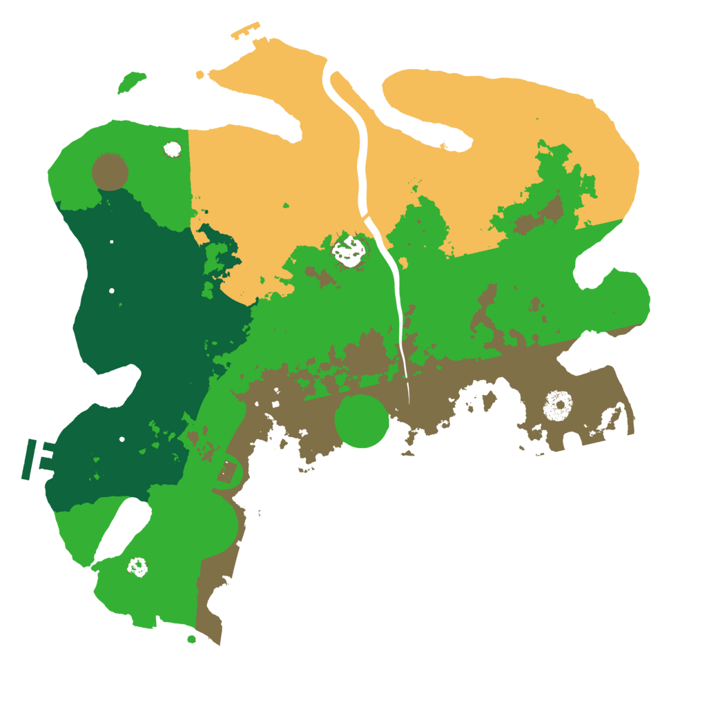 Biome Rust Map: Procedural Map, Size: 3500, Seed: 93670987