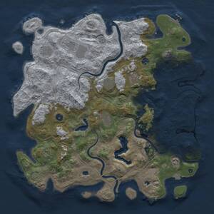 Thumbnail Rust Map: Procedural Map, Size: 4500, Seed: 266080784, 15 Monuments
