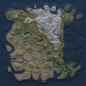 Thumbnail Rust Map: Procedural Map, Size: 4750, Seed: 2038902912, 17 Monuments