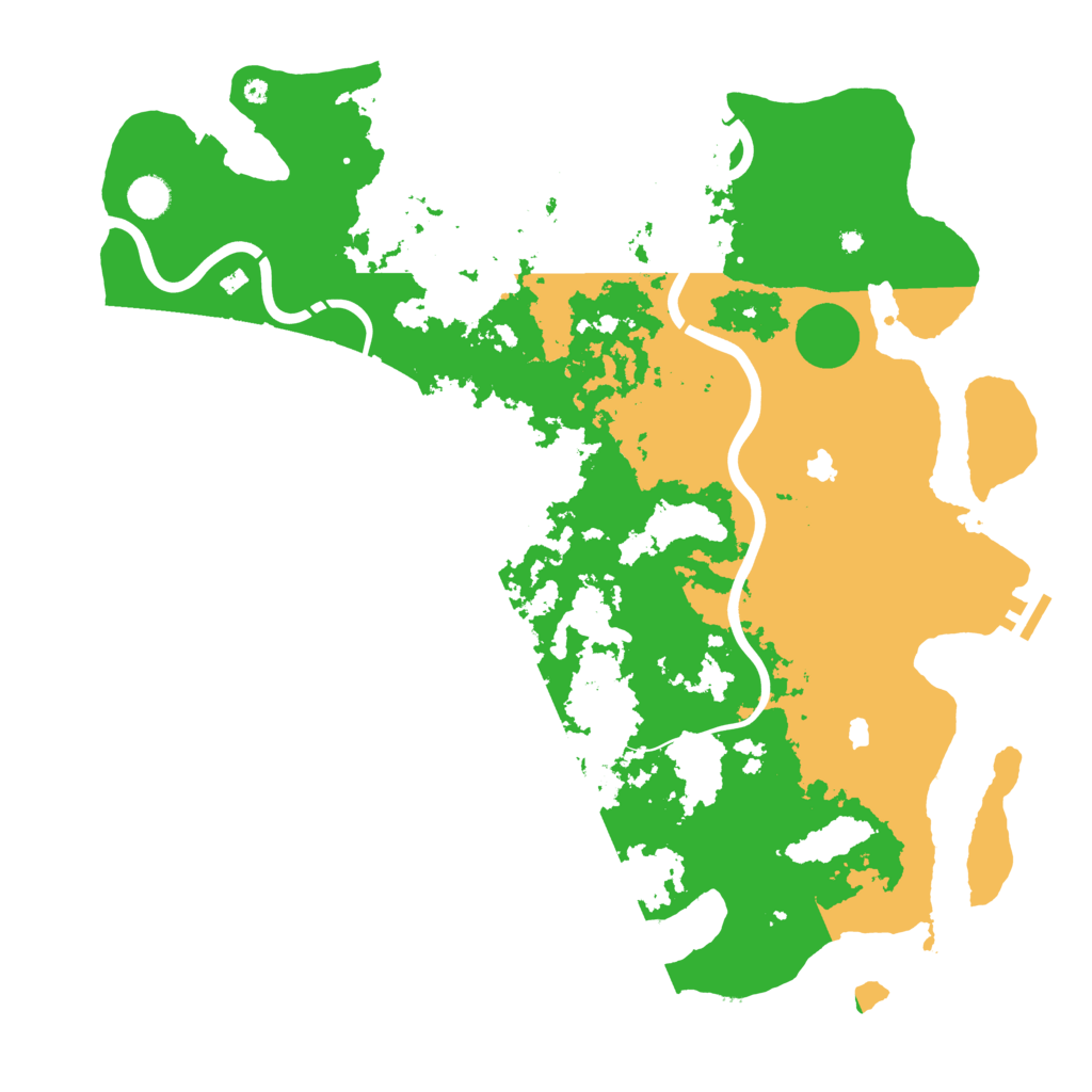 Biome Rust Map: Procedural Map, Size: 4500, Seed: 158151