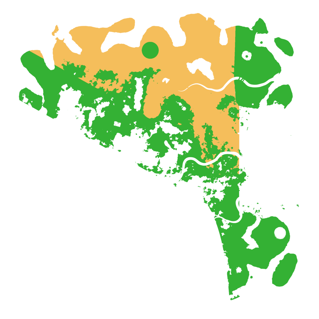 Biome Rust Map: Procedural Map, Size: 5000, Seed: 720429982