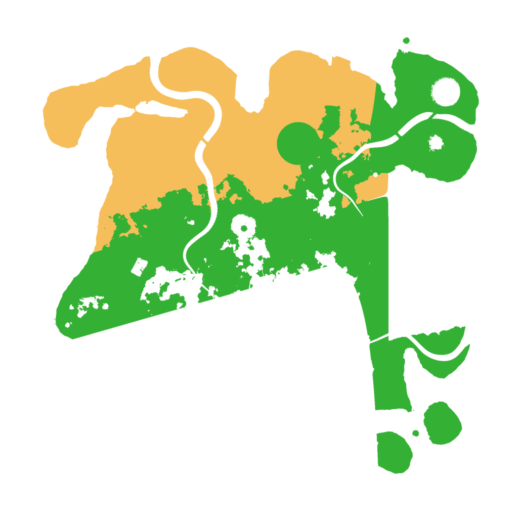 Biome Rust Map: Procedural Map, Size: 3200, Seed: 224266171