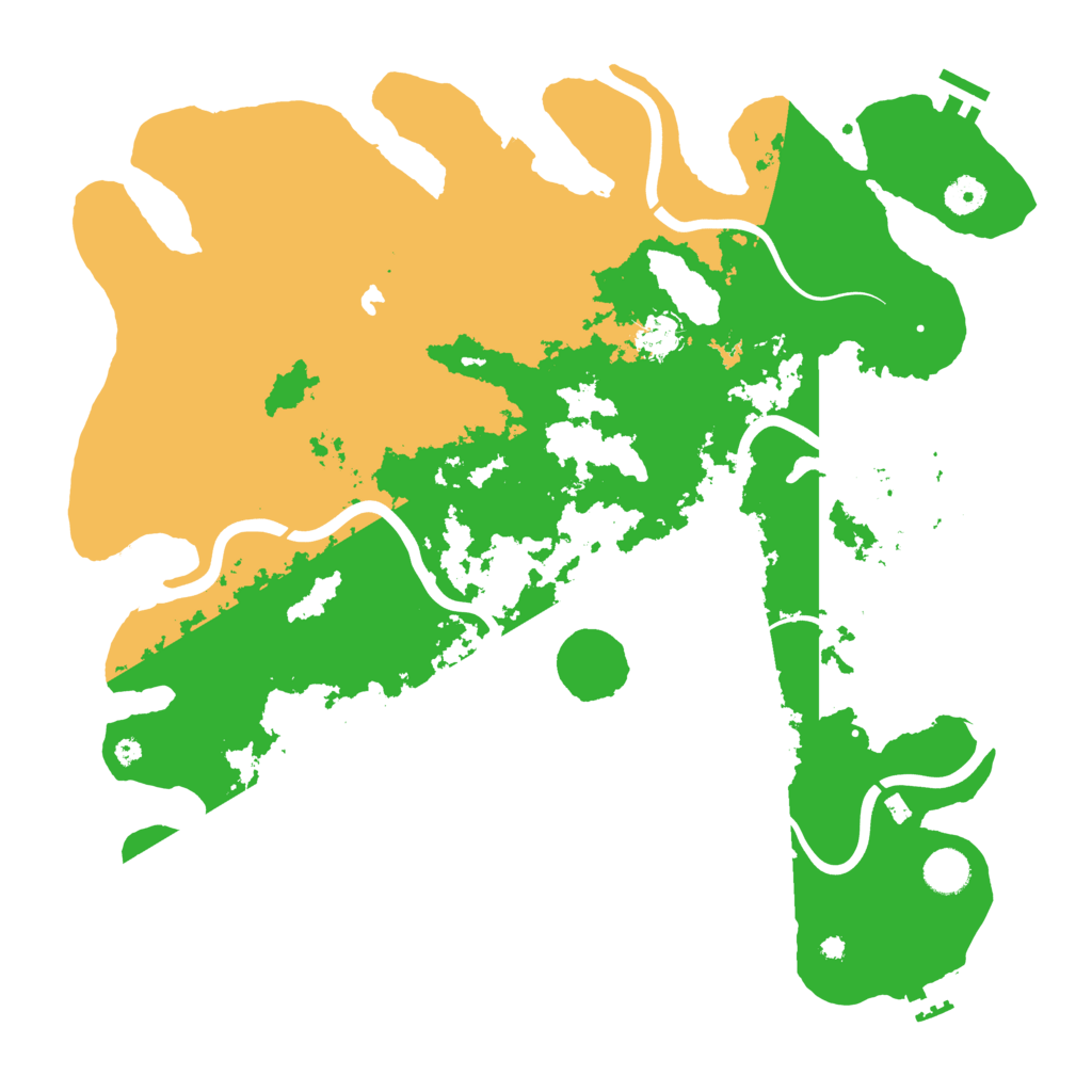 Biome Rust Map: Procedural Map, Size: 4200, Seed: 15646