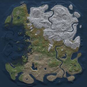 Thumbnail Rust Map: Procedural Map, Size: 4800, Seed: 1639587720, 17 Monuments