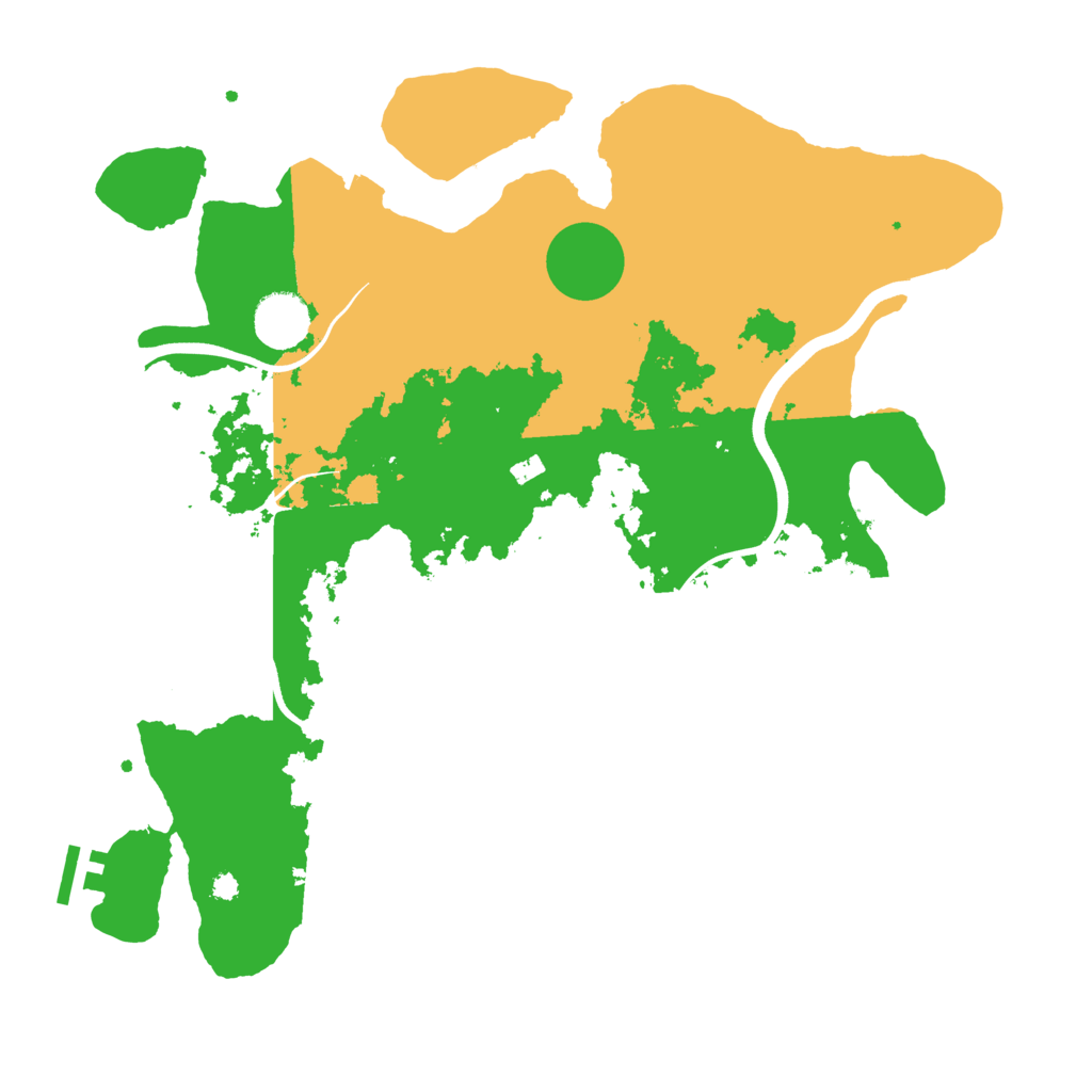 Biome Rust Map: Procedural Map, Size: 3700, Seed: 1160807836