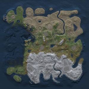 Thumbnail Rust Map: Procedural Map, Size: 4250, Seed: 592722078, 17 Monuments