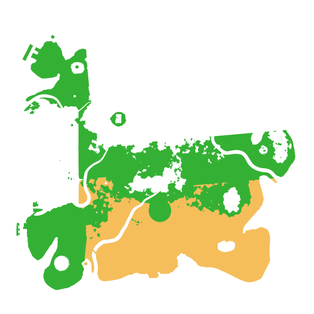 Biome Rust Map: Procedural Map, Size: 3700, Seed: 1748095557