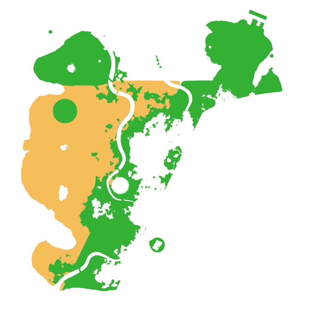 Biome Rust Map: Procedural Map, Size: 3500, Seed: 2015