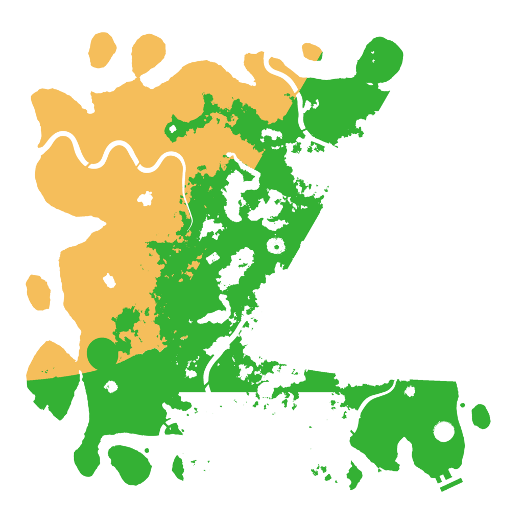Biome Rust Map: Procedural Map, Size: 4500, Seed: 332649560