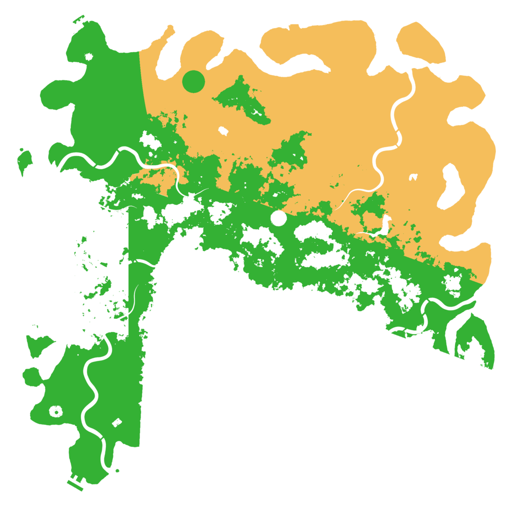Biome Rust Map: Procedural Map, Size: 6000, Seed: 106530795