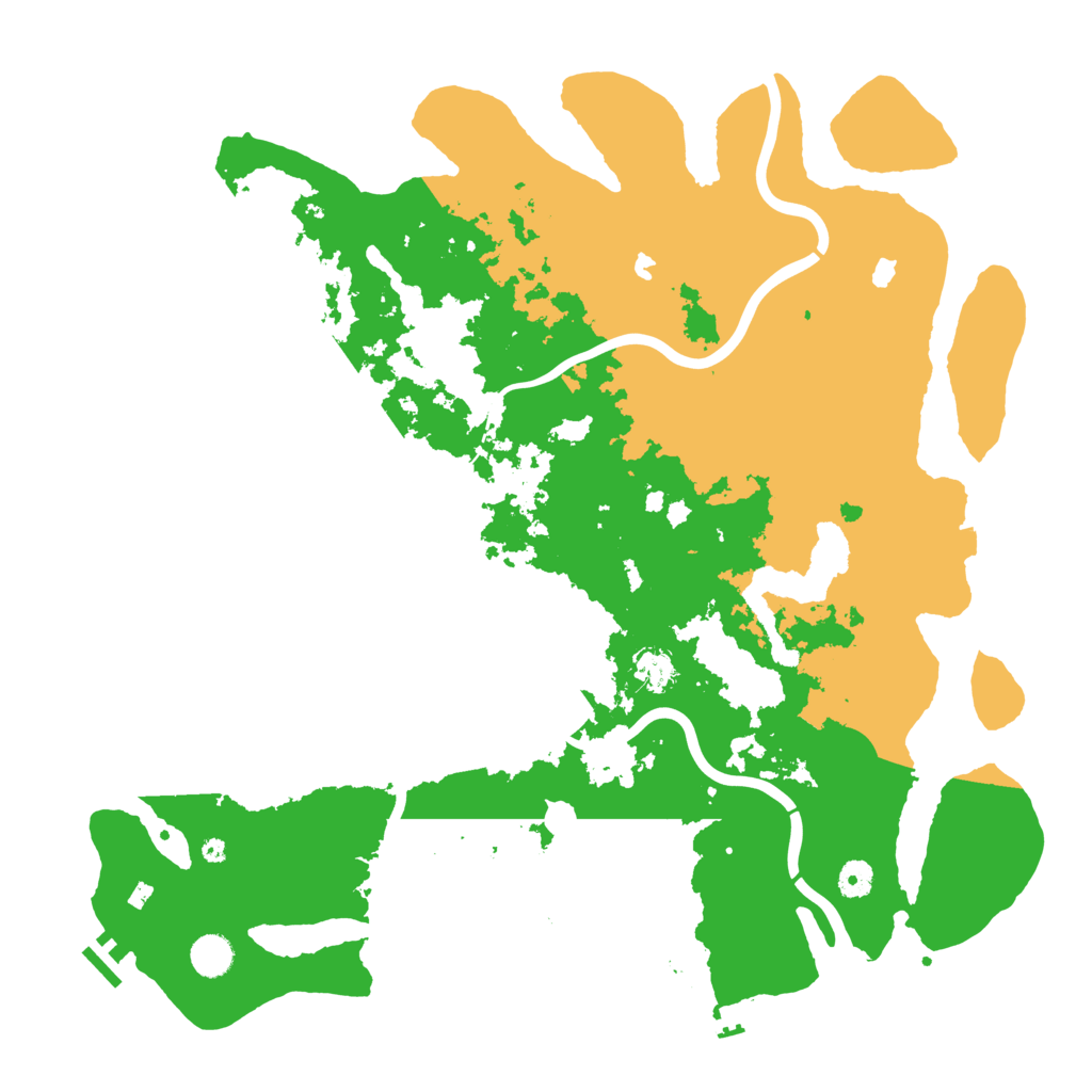 Biome Rust Map: Procedural Map, Size: 4500, Seed: 247000