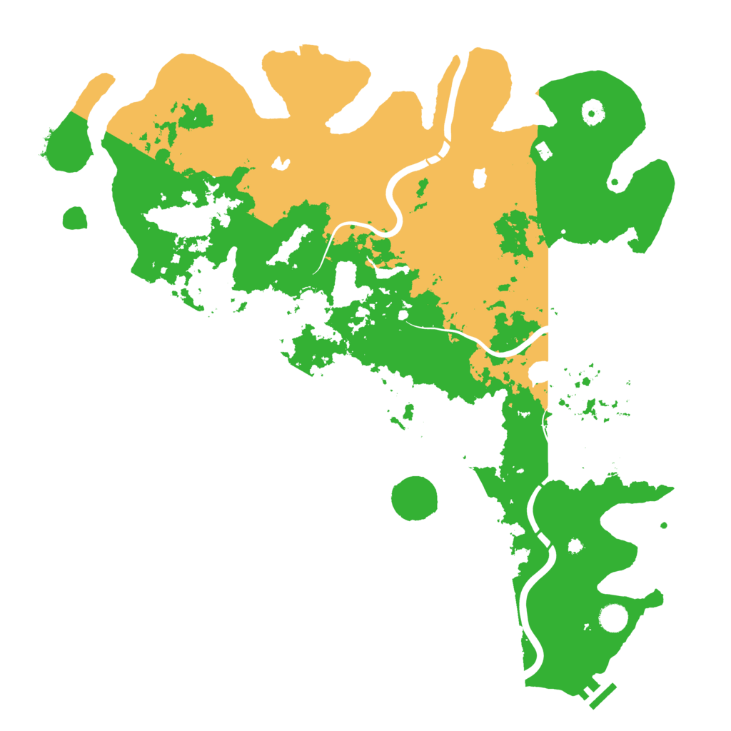 Biome Rust Map: Procedural Map, Size: 4500, Seed: 108488256
