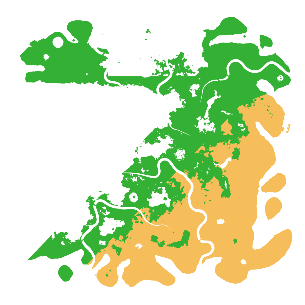 Biome Rust Map: Procedural Map, Size: 5000, Seed: 2600