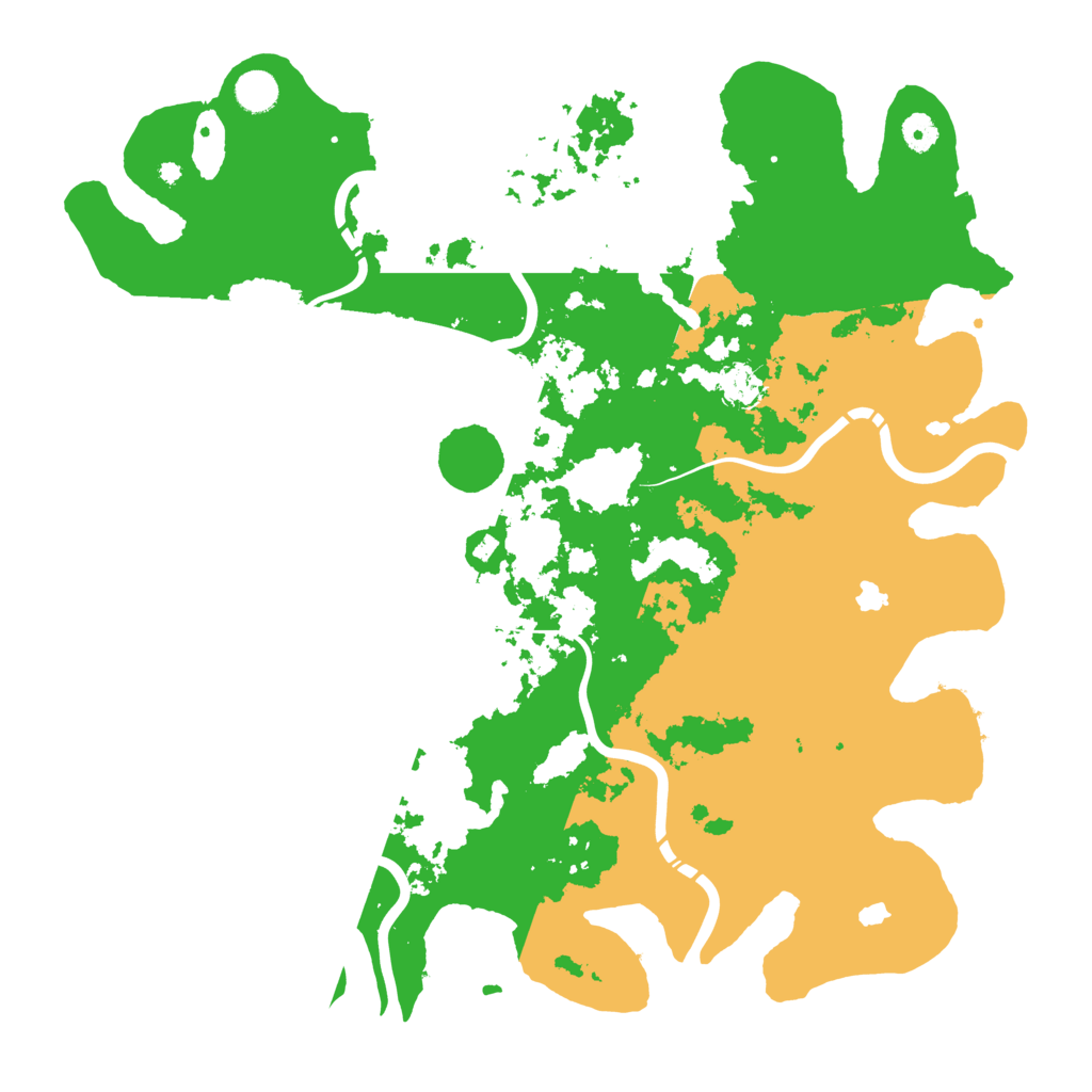 Biome Rust Map: Procedural Map, Size: 4500, Seed: 1212121221