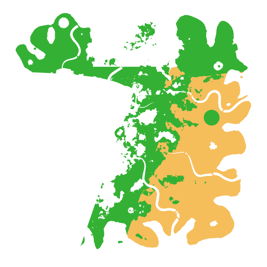 Biome Rust Map: Procedural Map, Size: 4500, Seed: 1212121221