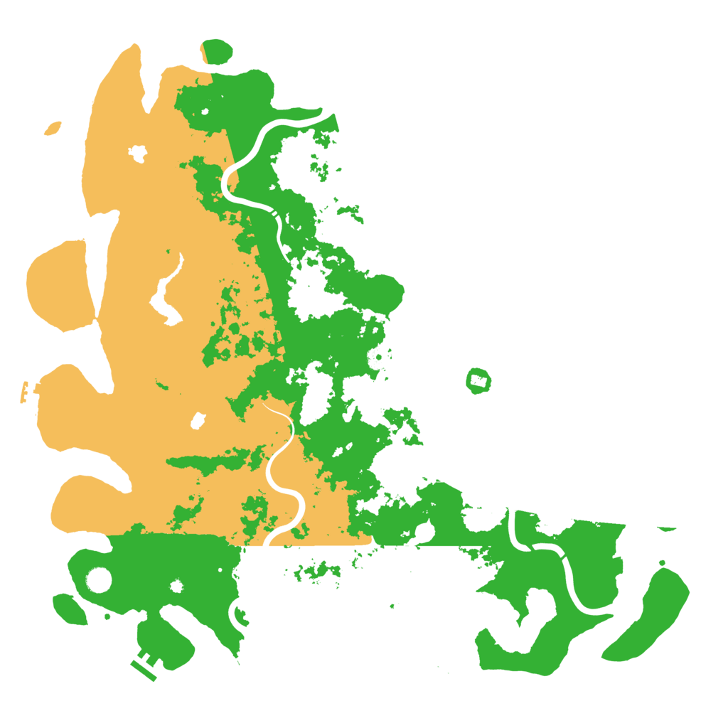 Biome Rust Map: Procedural Map, Size: 5000, Seed: 21427