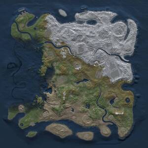 Thumbnail Rust Map: Procedural Map, Size: 4500, Seed: 371766831, 17 Monuments
