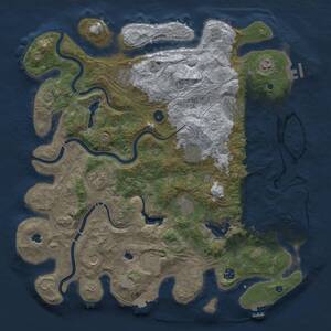 Thumbnail Rust Map: Procedural Map, Size: 4500, Seed: 576604155, 16 Monuments