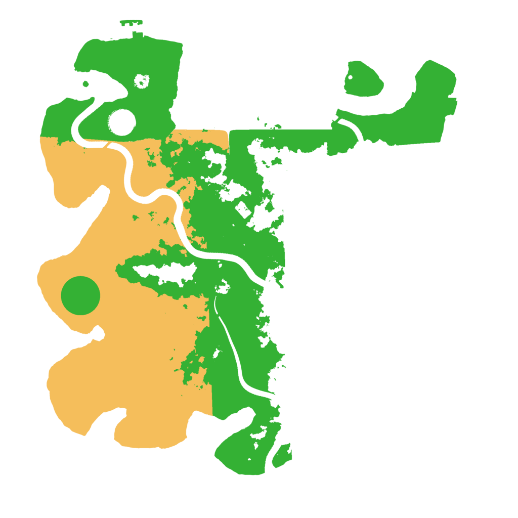 Biome Rust Map: Procedural Map, Size: 3500, Seed: 1704244748