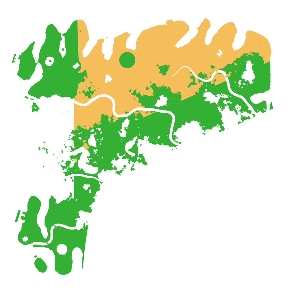 Biome Rust Map: Procedural Map, Size: 4875, Seed: 65500