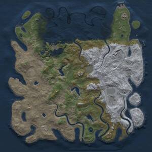 Thumbnail Rust Map: Procedural Map, Size: 4800, Seed: 1560912258, 16 Monuments