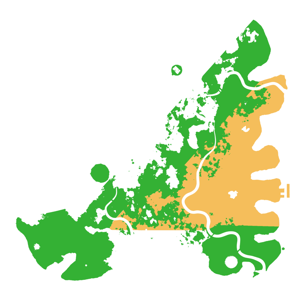 Biome Rust Map: Procedural Map, Size: 4500, Seed: 2023384833