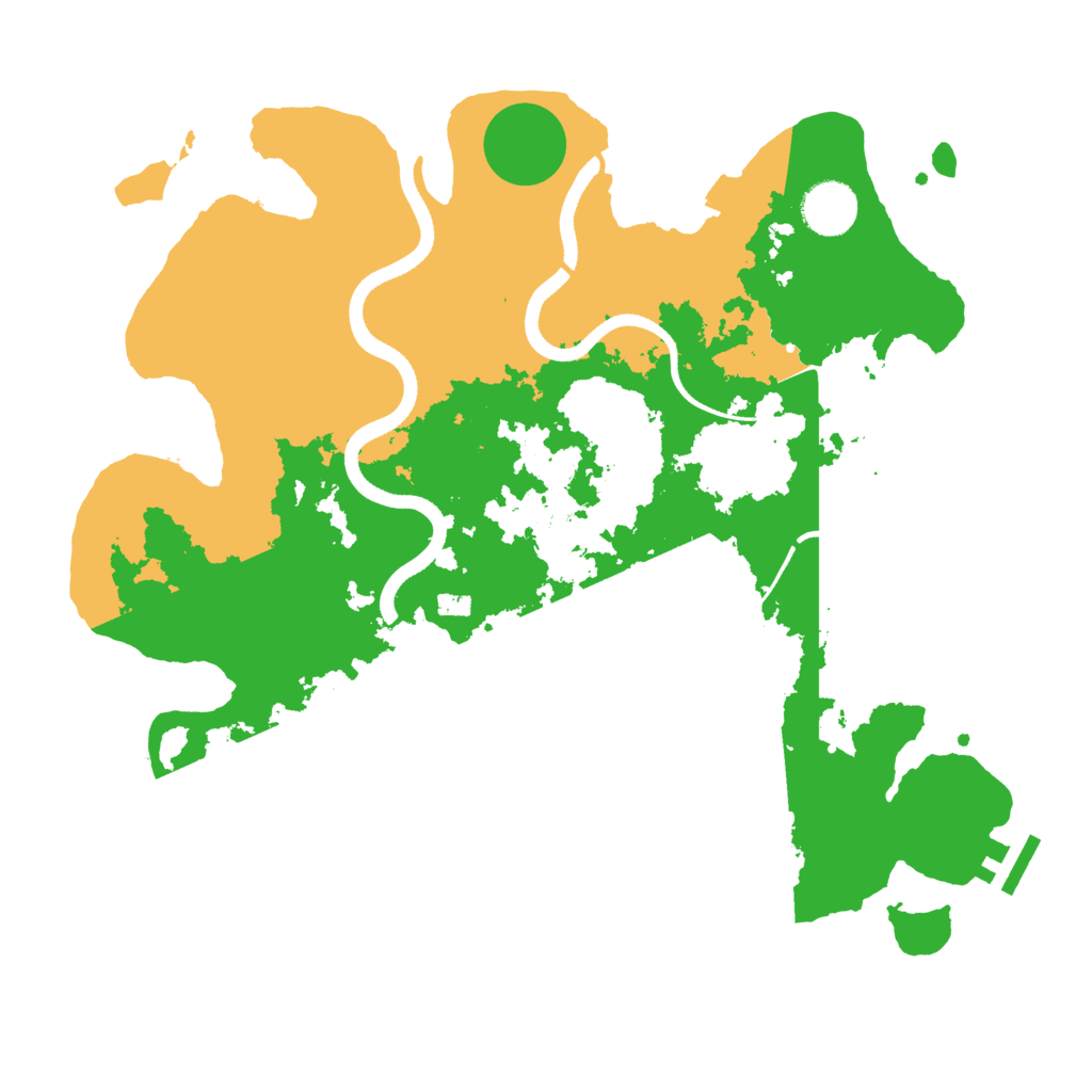 Biome Rust Map: Procedural Map, Size: 3500, Seed: 135521614