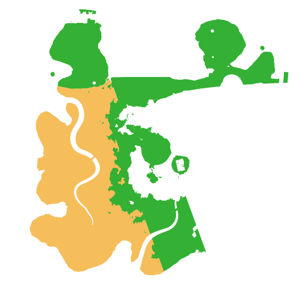 Biome Rust Map: Procedural Map, Size: 2800, Seed: 525652288
