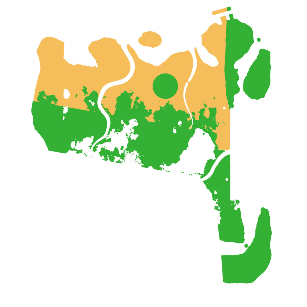 Biome Rust Map: Procedural Map, Size: 3200, Seed: 799907164