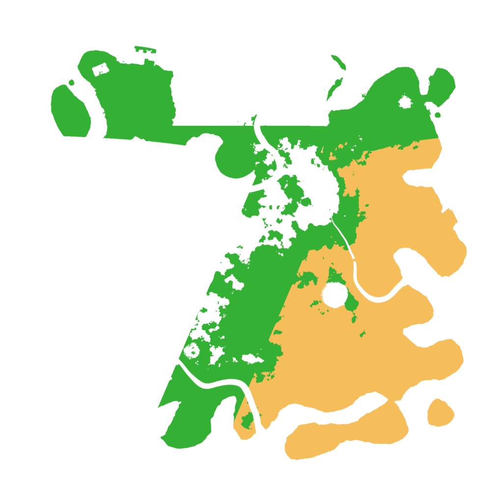 Biome Rust Map: Procedural Map, Size: 3500, Seed: 752813