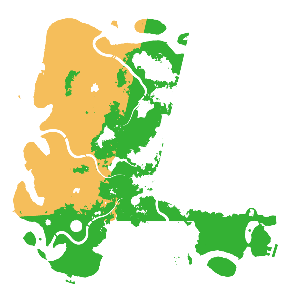 Biome Rust Map: Procedural Map, Size: 4500, Seed: 312951604