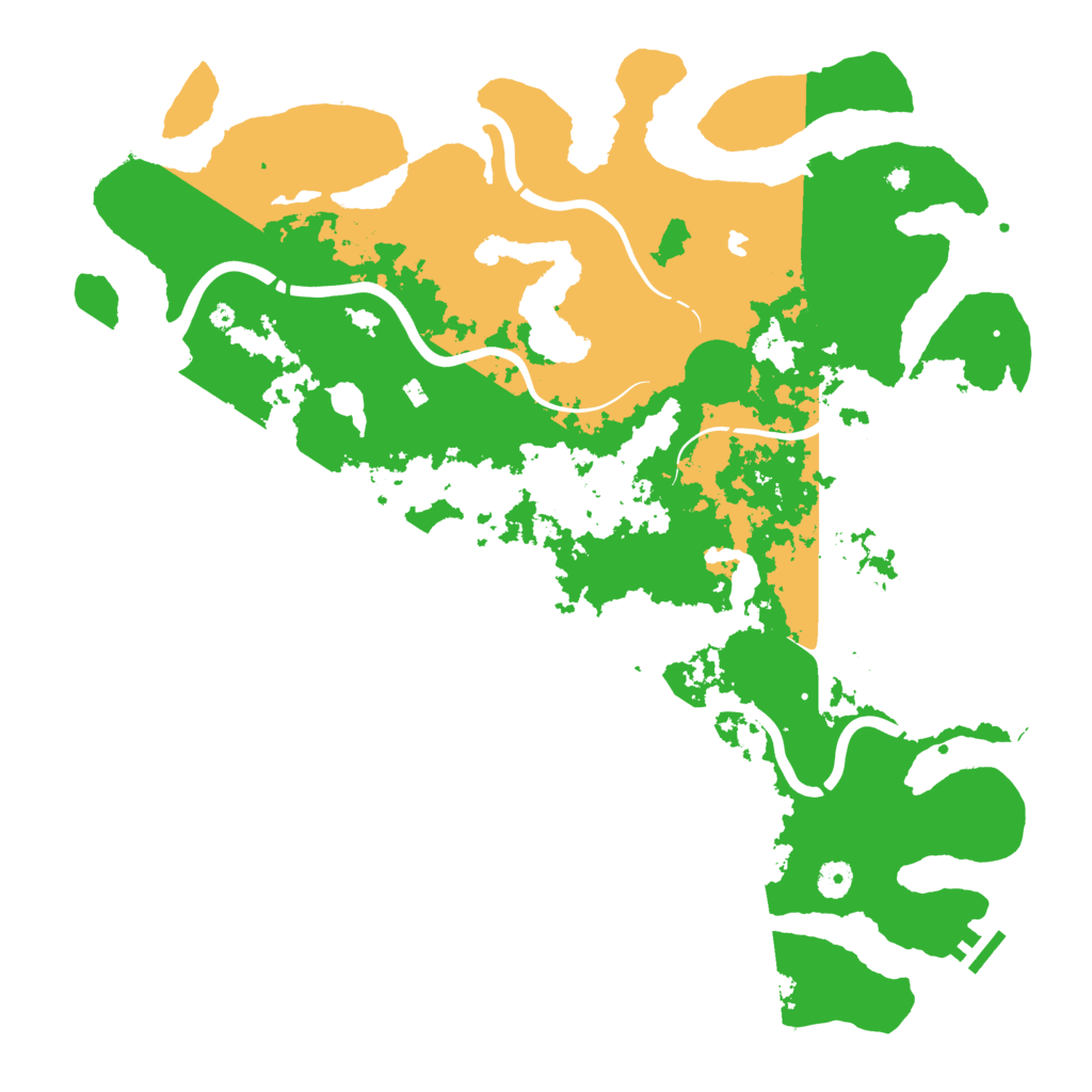 Biome Rust Map: Procedural Map, Size: 4500, Seed: 70960646