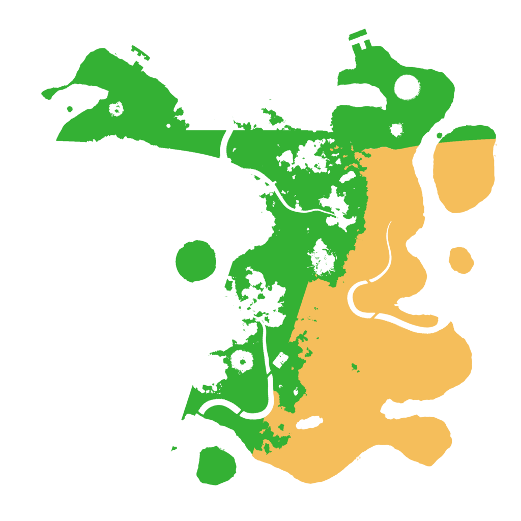 Biome Rust Map: Procedural Map, Size: 3650, Seed: 555422140